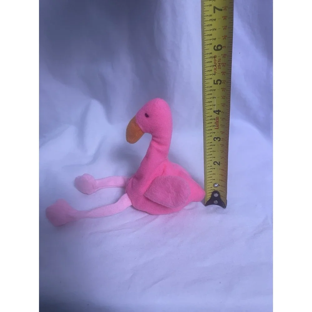 Ty Beanie Babies Pink Flamingo Plush Toy 1993 4.5 Inches.
